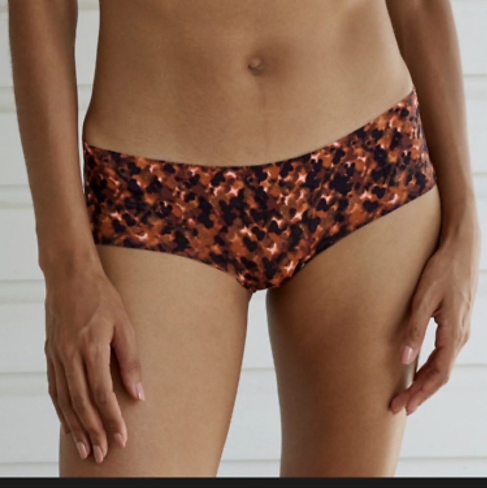 Set of 4 ~ New Auden Camo Print Brown Black Hipster Underwear
